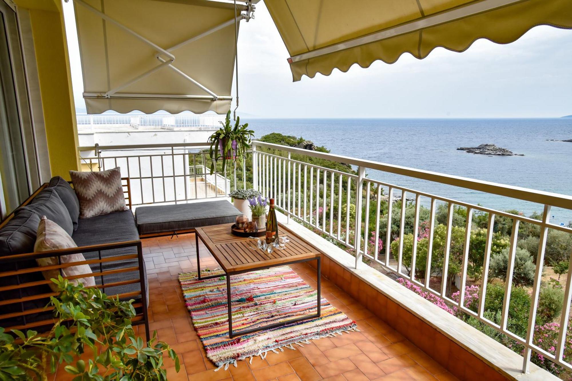 Beach Apartment PalaiónTsiflíkion Eksteriør bilde
